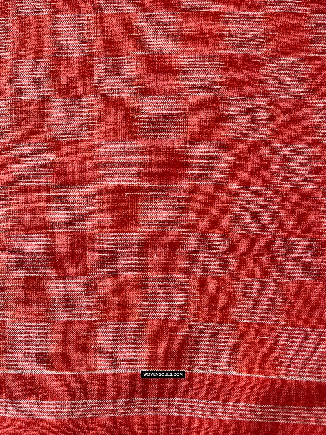 1681 Ikat Cotton Handloom Sari Pochampally-WOVENSOULS Antique Textiles &amp; Art Gallery