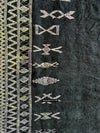 1688 SOLD Antique Mahmoudi Blue Bakhnoug Shawl - Textile Art Masterpiece-WOVENSOULS Antique Textiles &amp; Art Gallery