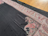 1695 Black Boteh Shawl from Kashmir - Recently Made-WOVENSOULS Antique Textiles &amp; Art Gallery