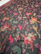 1696 SOLD Figurative Hunting Shawl from Kashmir-WOVENSOULS Antique Textiles &amp; Art Gallery