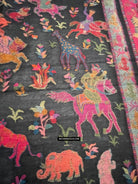 1696 SOLD Figurative Hunting Shawl from Kashmir-WOVENSOULS Antique Textiles &amp; Art Gallery