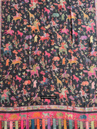 1696 SOLD Figurative Hunting Shawl from Kashmir-WOVENSOULS Antique Textiles &amp; Art Gallery