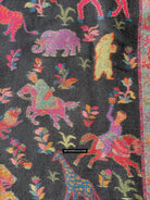 1696 SOLD Figurative Hunting Shawl from Kashmir-WOVENSOULS Antique Textiles &amp; Art Gallery