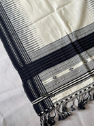 1701 Handwoven Gujarat Cotton Shawl / Stole - Recently Made-WOVENSOULS Antique Textiles &amp; Art Gallery