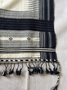 1701 Handwoven Gujarat Cotton Shawl / Stole - Recently Made-WOVENSOULS Antique Textiles &amp; Art Gallery