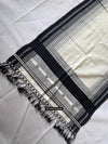 1701 Handwoven Gujarat Cotton Shawl / Stole - Recently Made-WOVENSOULS Antique Textiles &amp; Art Gallery