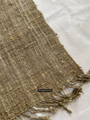 1705 SOLD Heavy Handspun Handwoven Raw Silk Beige Shawl-WOVENSOULS Antique Textiles &amp; Art Gallery