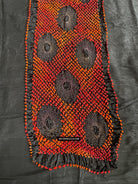 1709 Rajasthan Bandhani Bandhini Bandhej Sillk Tie-Dye Shawl Stole-WOVENSOULS Antique Textiles &amp; Art Gallery