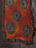1709 Rajasthan Bandhani Bandhini Bandhej Sillk Tie-Dye Shawl Stole-WOVENSOULS Antique Textiles &amp; Art Gallery