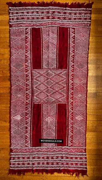 1710 Old Bakhnoug Shawl - Textile Art Masterpiece-WOVENSOULS Antique Textiles & Art Gallery