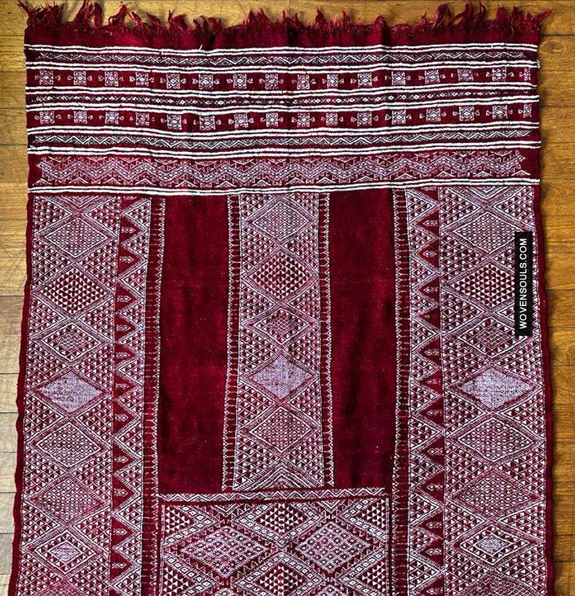 1710 Old Bakhnoug Shawl - Textile Art Masterpiece-WOVENSOULS Antique Textiles &amp; Art Gallery