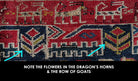 1713 Antique Caucasian Zoomorphic Zileh / Sileh Embroidered Flatweave Soumac Rug-WOVENSOULS Antique Textiles &amp; Art Gallery