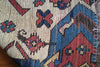 1718 Antique White Field Caucasian Village Rug with Birds & Boteh-WOVENSOULS Antique Textiles &amp; Art Gallery