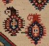 1718 Antique White Field Caucasian Village Rug with Birds & Boteh-WOVENSOULS Antique Textiles &amp; Art Gallery