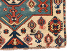 1718 Antique White Field Caucasian Village Rug with Birds & Boteh-WOVENSOULS Antique Textiles &amp; Art Gallery