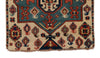 1718 Antique White Field Caucasian Village Rug with Birds & Boteh-WOVENSOULS Antique Textiles &amp; Art Gallery