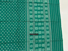 1720 Green Ikat Cotton Handloom Shawl Odisha-WOVENSOULS Antique Textiles &amp; Art Gallery