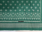 1720 Green Ikat Cotton Handloom Shawl Odisha-WOVENSOULS Antique Textiles &amp; Art Gallery