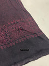 1721 PAIR Block Printed Cotton Scarf Textile with Bandhani motifs-WOVENSOULS Antique Textiles &amp; Art Gallery
