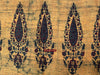 1732 Hand Block Printed Yellow Silk Shawl w Natural Dyes-WOVENSOULS Antique Textiles &amp; Art Gallery