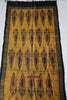 1732 Hand Block Printed Yellow Silk Shawl w Natural Dyes-WOVENSOULS Antique Textiles &amp; Art Gallery