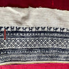 1741 Vintage White Trouser Yao Tribal Embroidery Textile Art - Trouser Cuffs-WOVENSOULS Antique Textiles &amp; Art Gallery