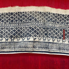 1744 Vintage White Trouser Yao Tribal Embroidery Textile Art - Trouser Cuffs-WOVENSOULS Antique Textiles &amp; Art Gallery