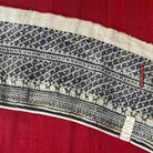 1744 Vintage White Trouser Yao Tribal Embroidery Textile Art - Trouser Cuffs-WOVENSOULS Antique Textiles &amp; Art Gallery