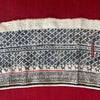 1744 Vintage White Trouser Yao Tribal Embroidery Textile Art - Trouser Cuffs-WOVENSOULS Antique Textiles &amp; Art Gallery