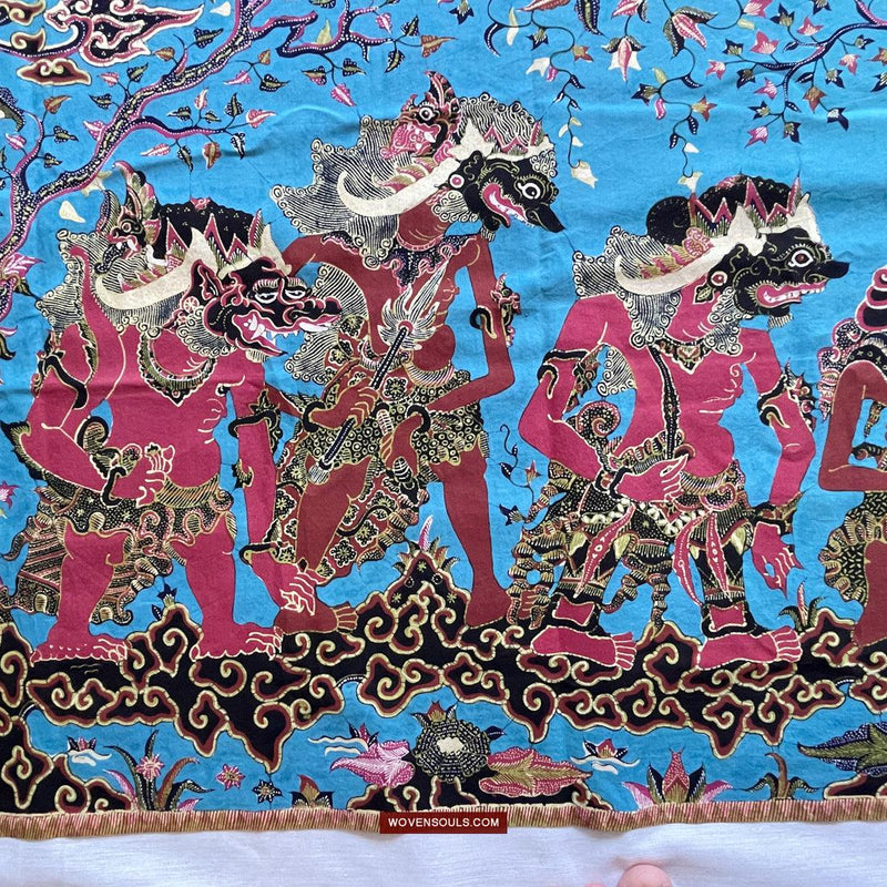1749 Cirebon Wayang Batik Tulis Indonesian Art w Lord Ganesh ...
