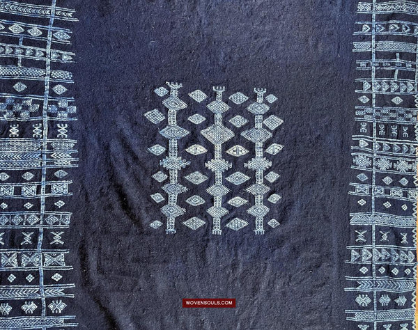 1753 Antique Mahmoudi Bakhnoug Shawl - Textile Art Masterpiece-WOVENSOULS Antique Textiles & Art Gallery