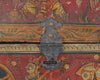 1760 Old Wood Chest w Krishna Paintings - Odisha-WOVENSOULS Antique Textiles &amp; Art Gallery