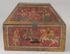 1760 Old Wood Chest w Krishna Paintings - Odisha-WOVENSOULS Antique Textiles &amp; Art Gallery