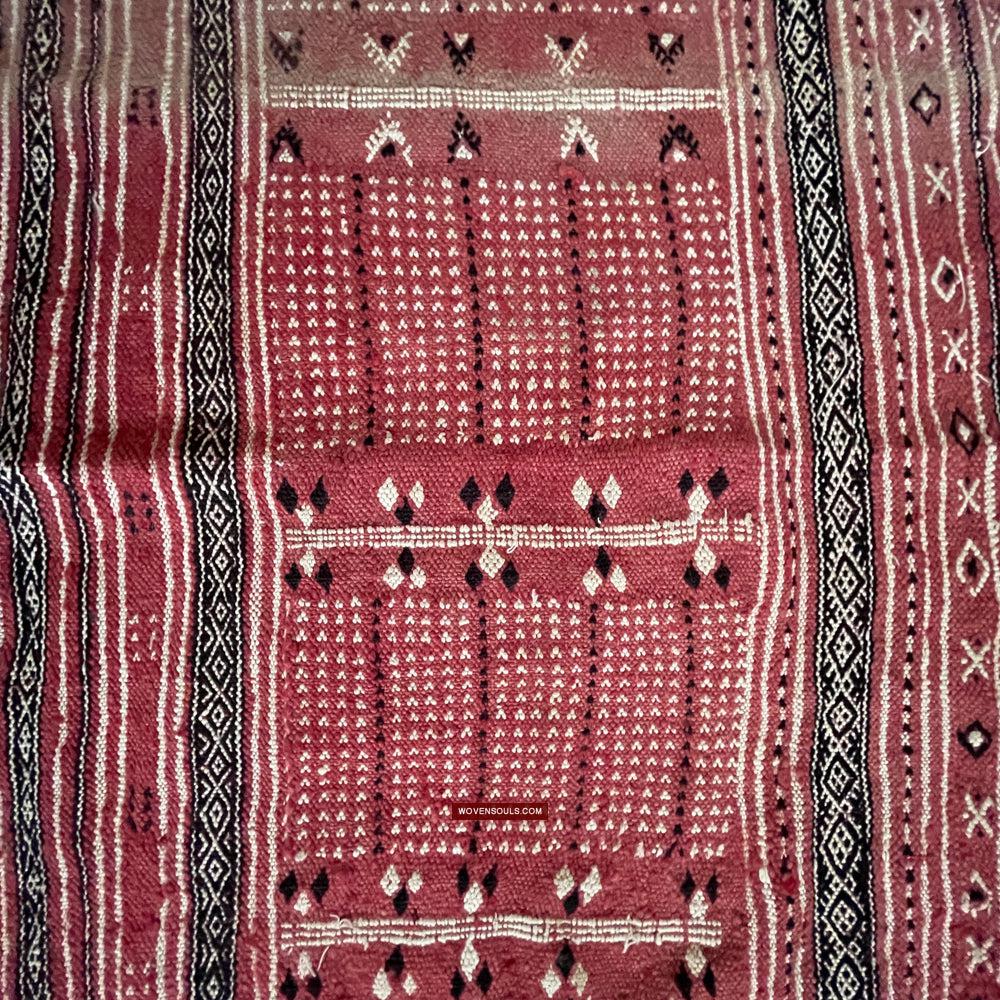 1768 Antique Tunisian Mushtia Mouchtiya Shawl-WOVENSOULS Antique Textiles &amp; Art Gallery