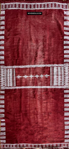1769 Old Bakhnoug Shawl - Textile Art Masterpiece-WOVENSOULS Antique Textiles & Art Gallery