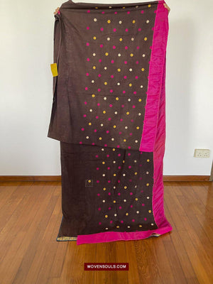 181 Vintage Embroidery Wedding Sari from Kutch Patel Community-WOVENSOULS-Antique-Vintage-Textiles-Art-Decor