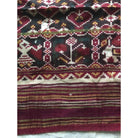 196 SOLD - RARE Old Weaver's Heirloom Patan Patola Double Ikat Sari Fragment with Zari-WOVENSOULS-Antique-Vintage-Textiles-Art-Decor