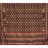 196 SOLD - RARE Old Weaver's Heirloom Patan Patola Double Ikat Sari Fragment with Zari-WOVENSOULS-Antique-Vintage-Textiles-Art-Decor