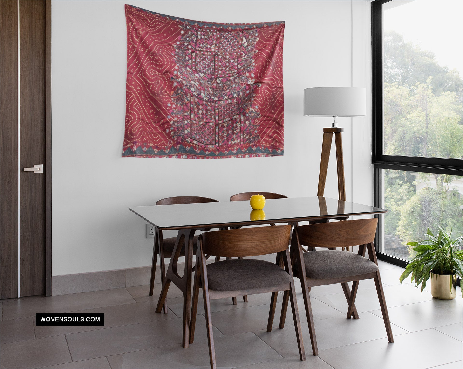 Decor Idea - Old Thar Desert Shawl as Tapestry-WOVENSOULS Antique Textiles &amp; Art Gallery