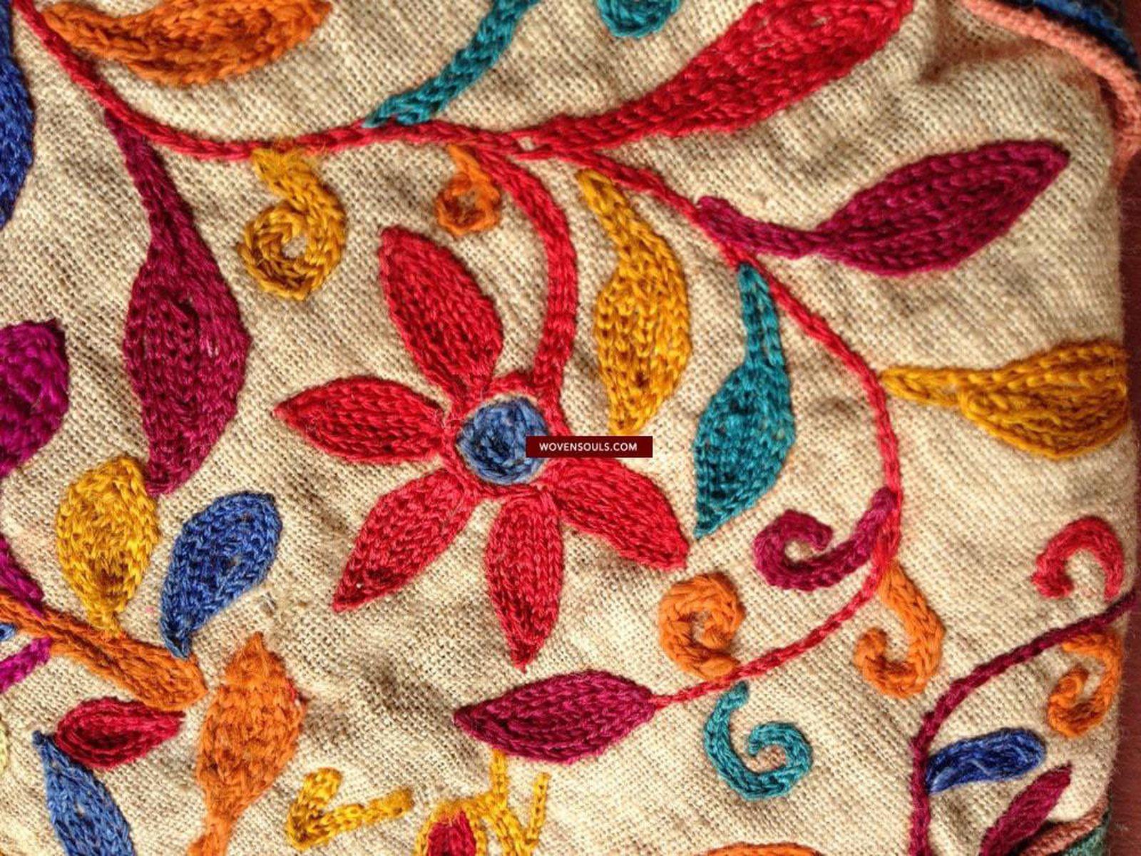 200 VENDU sac fait main brodé vintage - Bokcha ou Gabchi - Saurasthra Gujarat VENDU-WOVENSOULS-Antique-Vintage-Textiles-Art-Décor