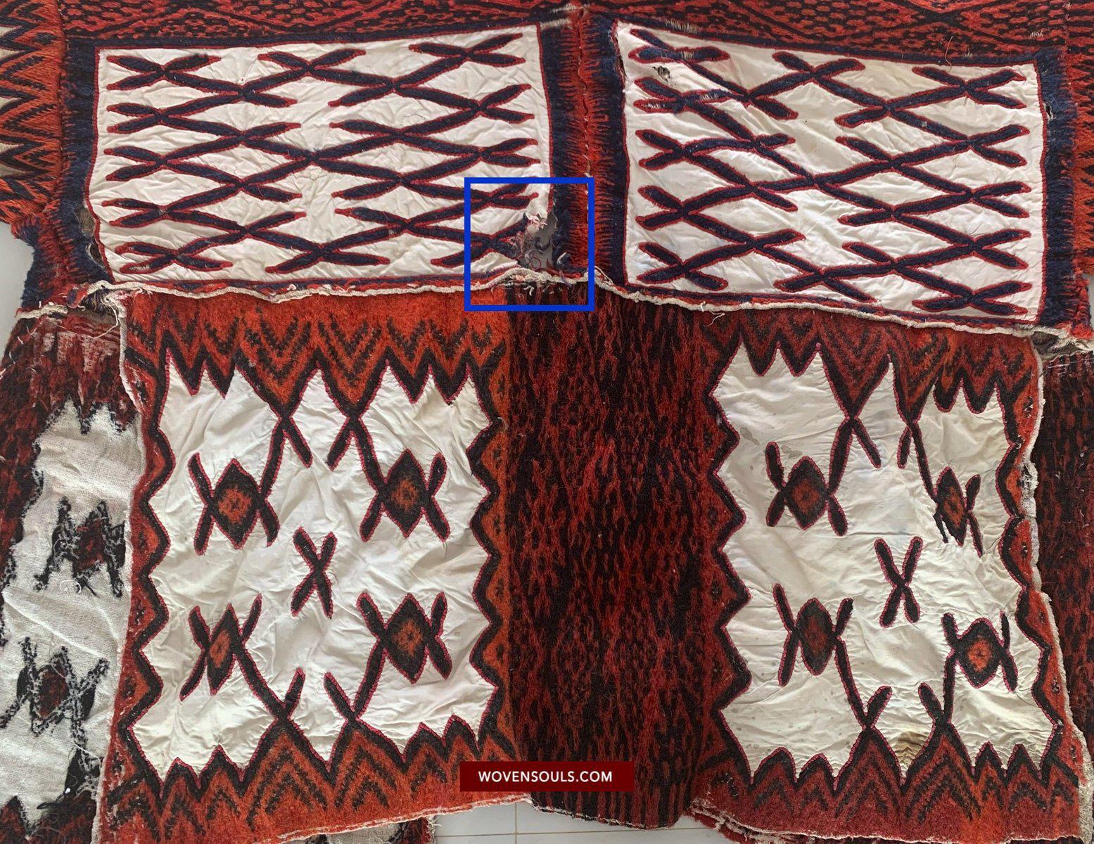 228-B Fragment of Cape of the Miao People Weining, Ethnic Minority China-WOVENSOULS-Antique-Vintage-Textiles-Art-Decor