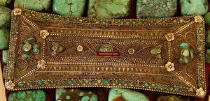258 SOLD Rare Museum Quality Perak Headdress from Ladakh-WOVENSOULS-Antique-Vintage-Textiles-Art-Decor