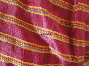417 Old Mashru Tribal Silk Skirt with Embroidery-WOVENSOULS-Antique-Vintage-Textiles-Art-Decor