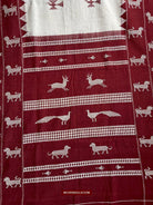 433-B SOLD SUPERB Orissa Tribal Koraput Kotpad HUNTING Shawl-WOVENSOULS-Antique-Vintage-Textiles-Art-Decor