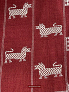 433-B SOLD SUPERB Orissa Tribal Koraput Kotpad HUNTING Shawl-WOVENSOULS-Antique-Vintage-Textiles-Art-Decor