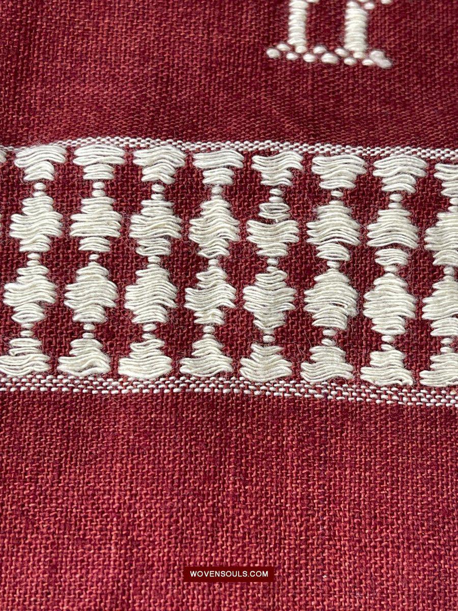 433-B SOLD SUPERB Orissa Tribal Koraput Kotpad HUNTING Shawl-WOVENSOULS-Antique-Vintage-Textiles-Art-Decor