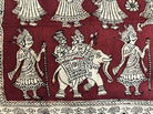 439 Mata Ni Pachedi Kalamkari Art Painting-WOVENSOULS-Antique-Vintage-Textiles-Art-Decor