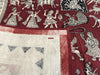 439 Mata Ni Pachedi Kalamkari Art Painting-WOVENSOULS-Antique-Vintage-Textiles-Art-Decor