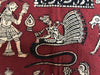 439 Mata Ni Pachedi Kalamkari Art Painting-WOVENSOULS-Antique-Vintage-Textiles-Art-Decor