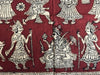 439 Mata Ni Pachedi Kalamkari Art Painting-WOVENSOULS-Antique-Vintage-Textiles-Art-Decor